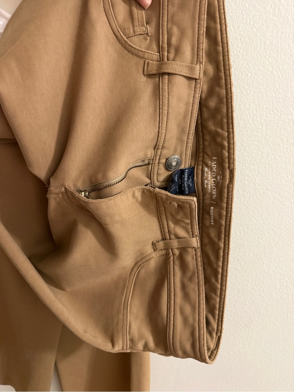Faded Glory Women's Boot Cut Pants in Tan